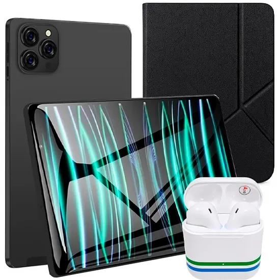 TABLET MOX 8+256GB PRETO + FONE + CAPA